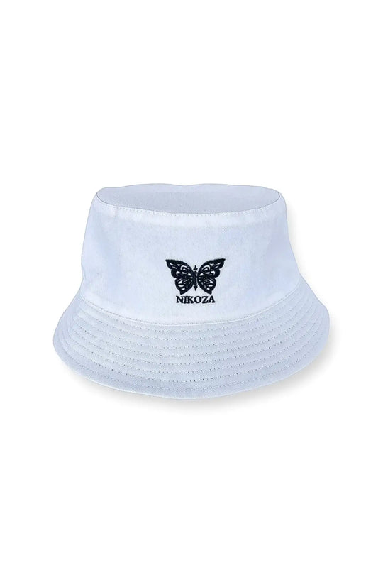 Black/White Nikoza Bucket Hat - Hats