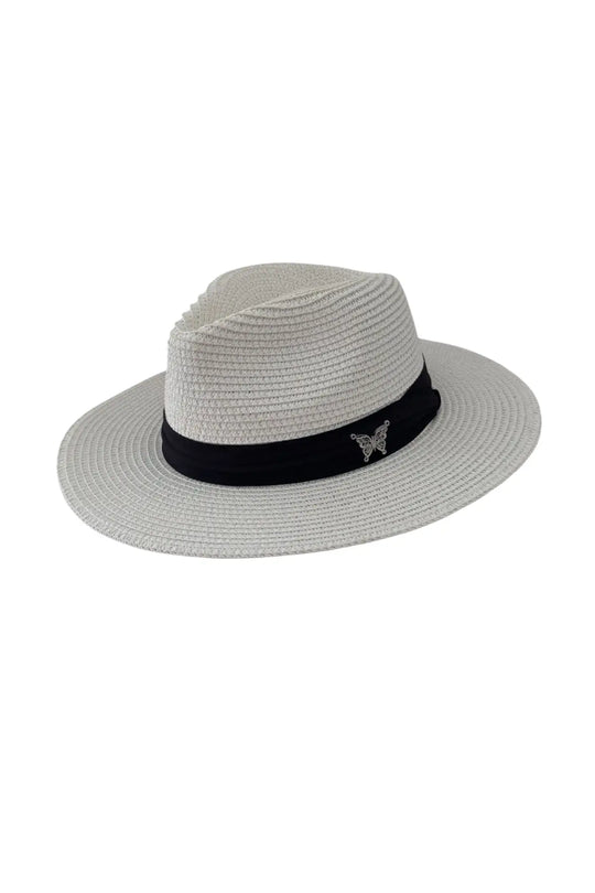 White Nikoza Fedora Hat - White - Hats