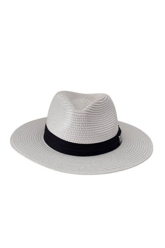 White Nikoza Fedora Hat - White - Hats