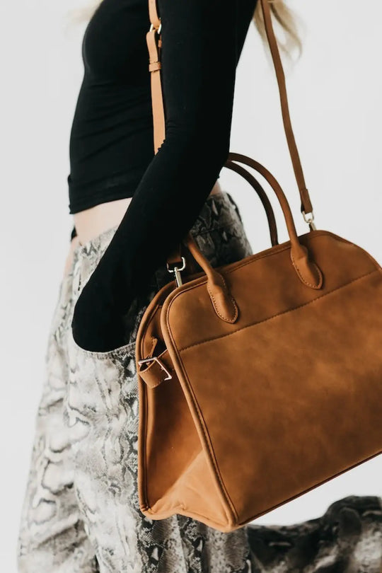 Nirvana Nubuck Tote - Camel - Tote Bag