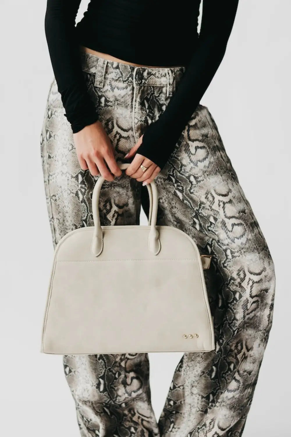 Nirvana Nubuck Tote - Oat - Tote Bag