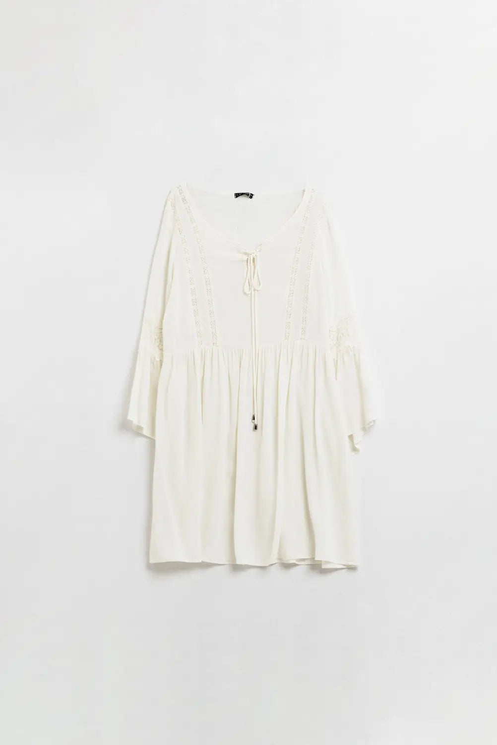 Q2 Off-With Flared Dress