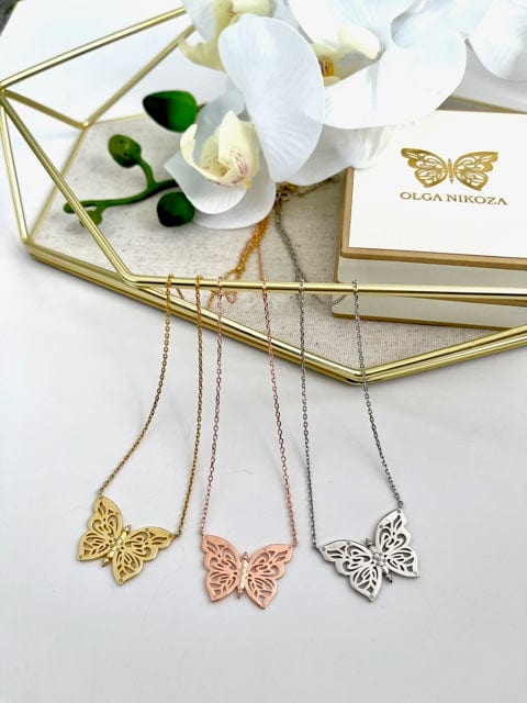 .925 Silver Papillon Butterfly Women&
