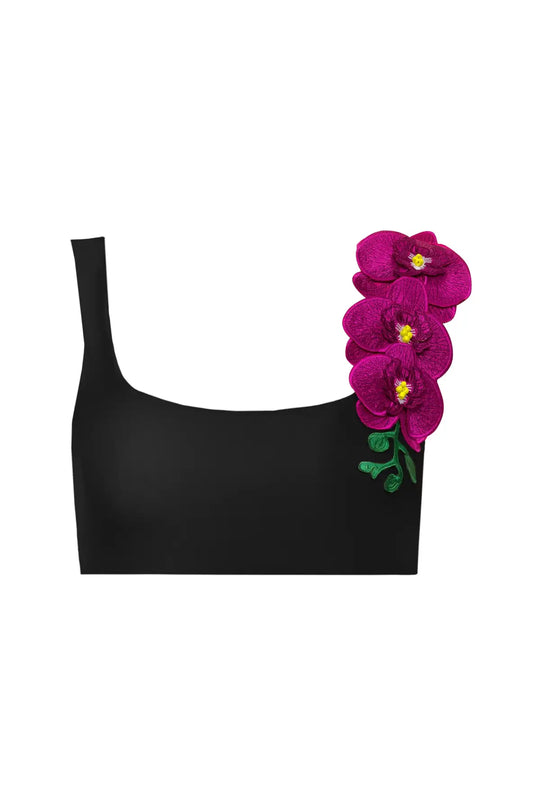 Orchids of Biscayne Top - Black / XS - Top