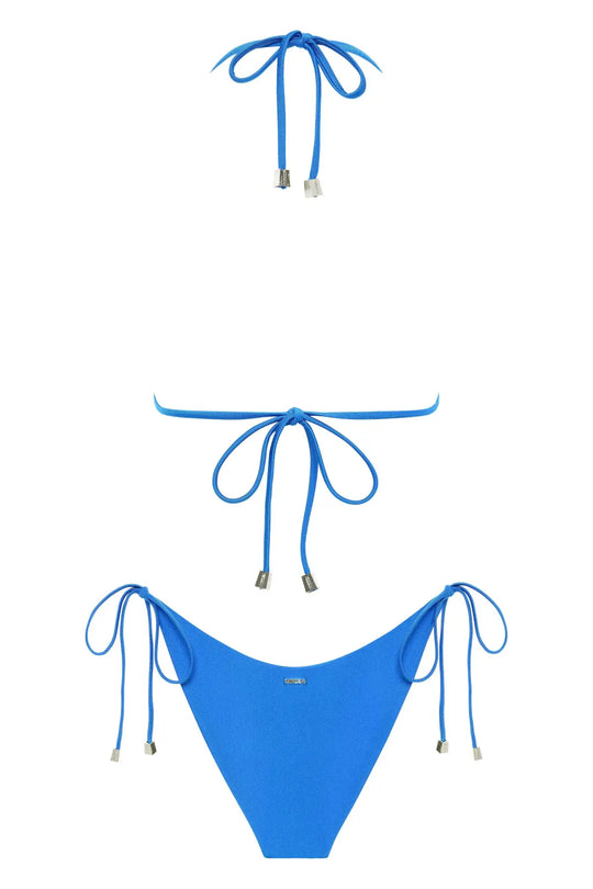 Blue Diana Bikini Top - bikini top