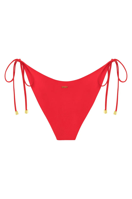 Camila Red Bikini Bottom - bikini bottom