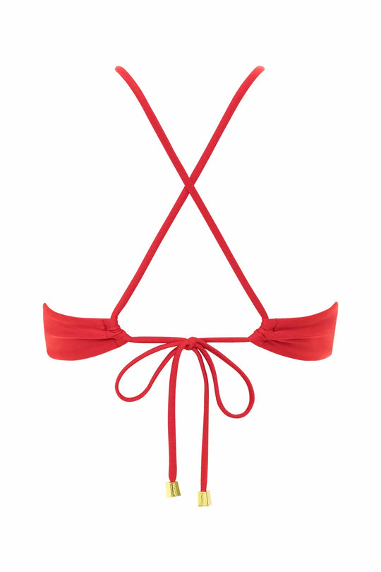Camila Red Bikini Top - bikini top