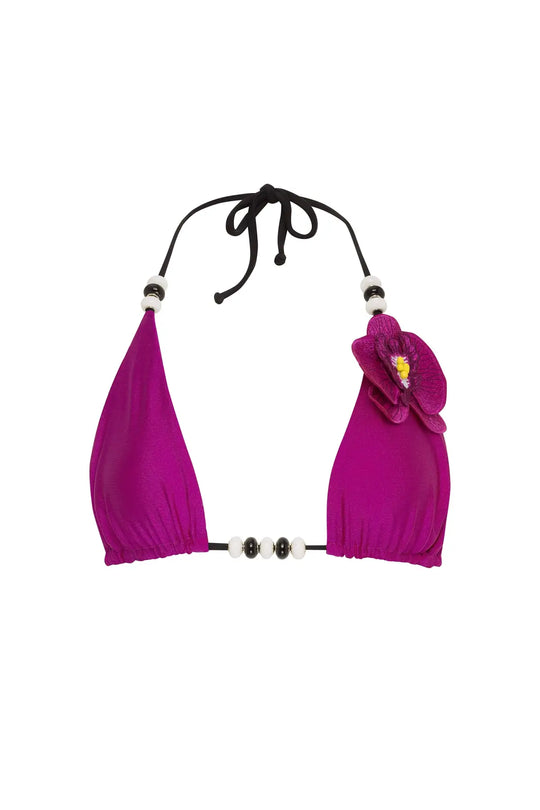 Lycaste Black Top - Fuchsia / XS