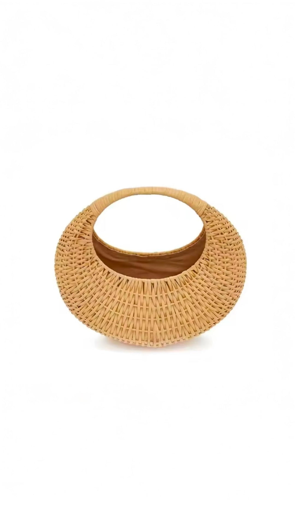 Coastal Circle Natural Straw Beach Bag