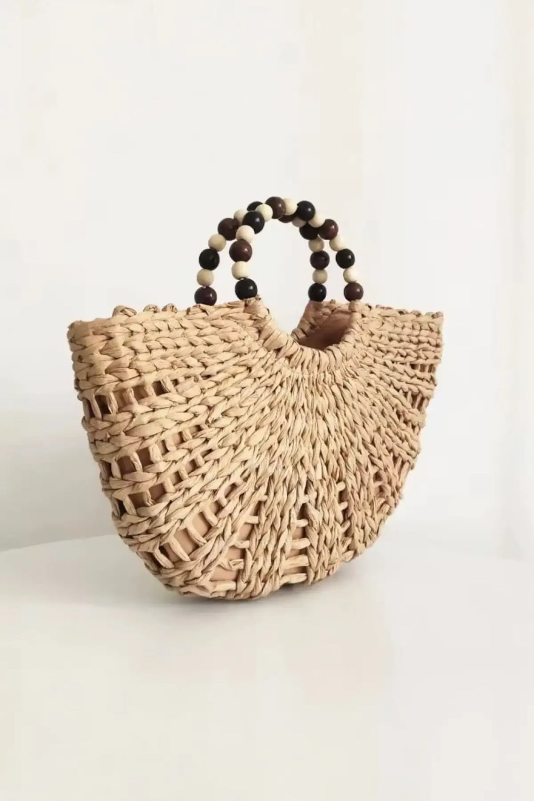 Julia Natural Straw Beach Bag - Natural Straw - Bag