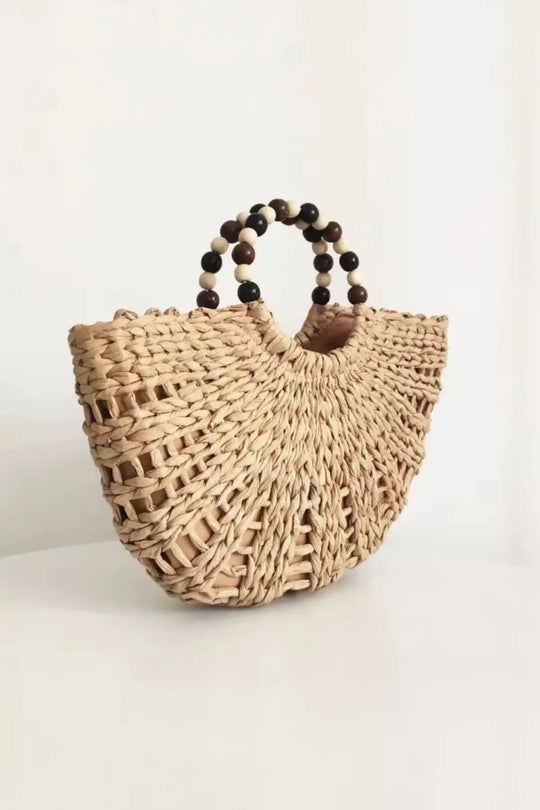 Julia Natural Straw Beach Bag - Natural Straw - Bag