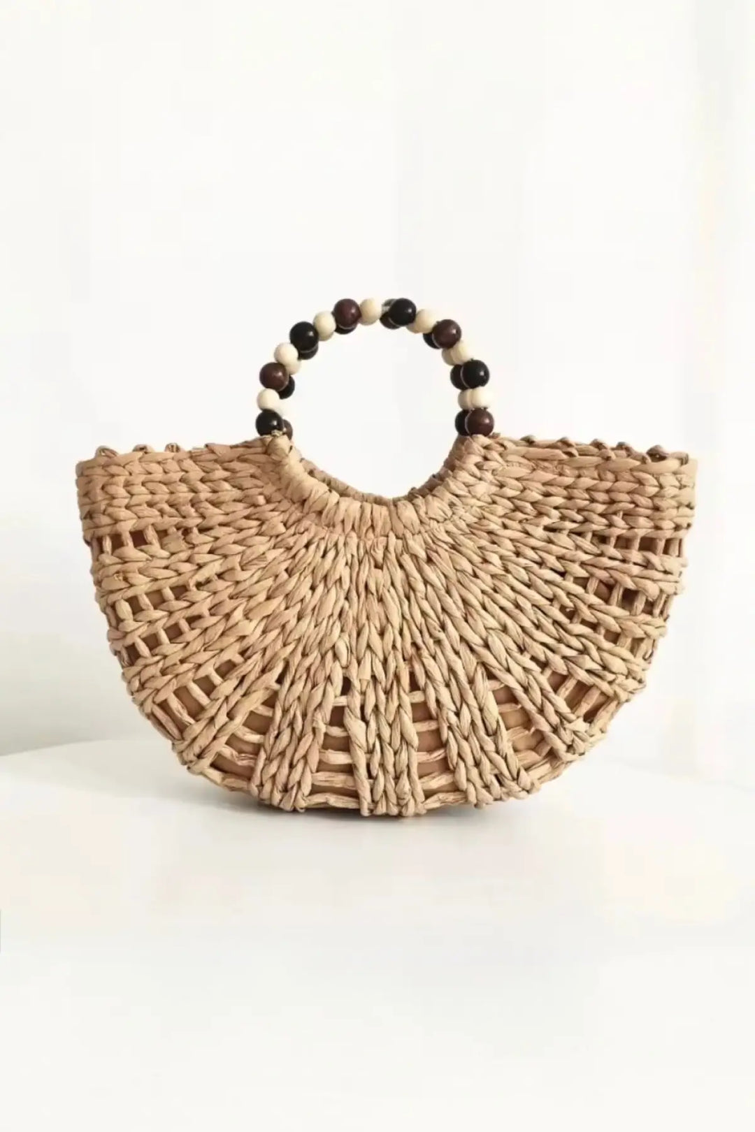 Julia Natural Straw Beach Bag - Natural Straw - Bag