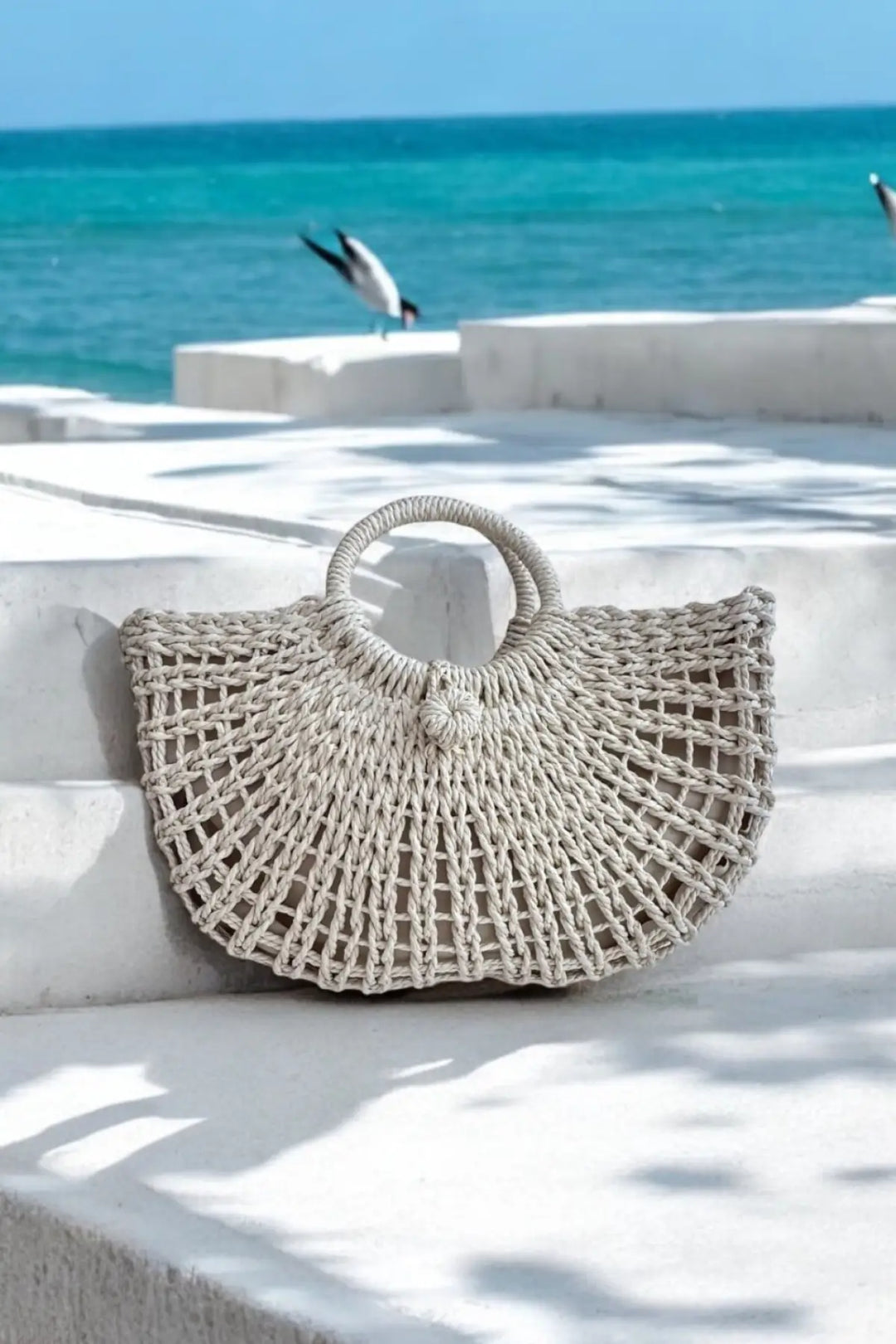 Woven Bliss Beach Bag - natural - Bag
