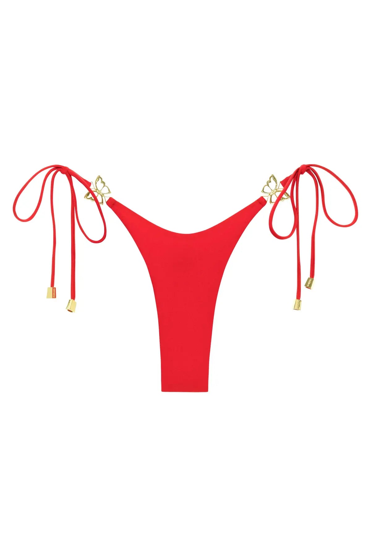 Camila Red Bikini Bottom - Red / XS - bikini bottom