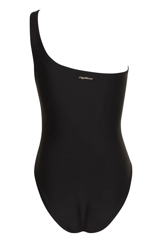 Vanda - Black One Shoulder Style Swimsuit - Swimwear