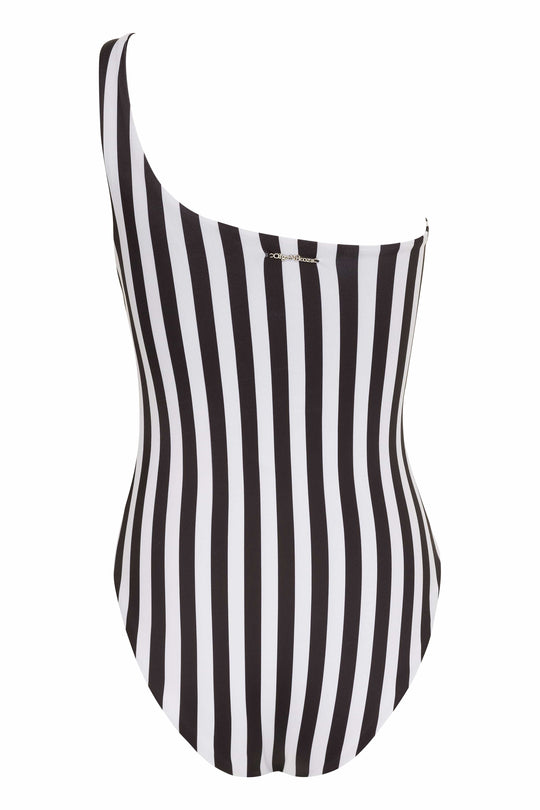 Vanda - Black One Shoulder Style Swimsuit
