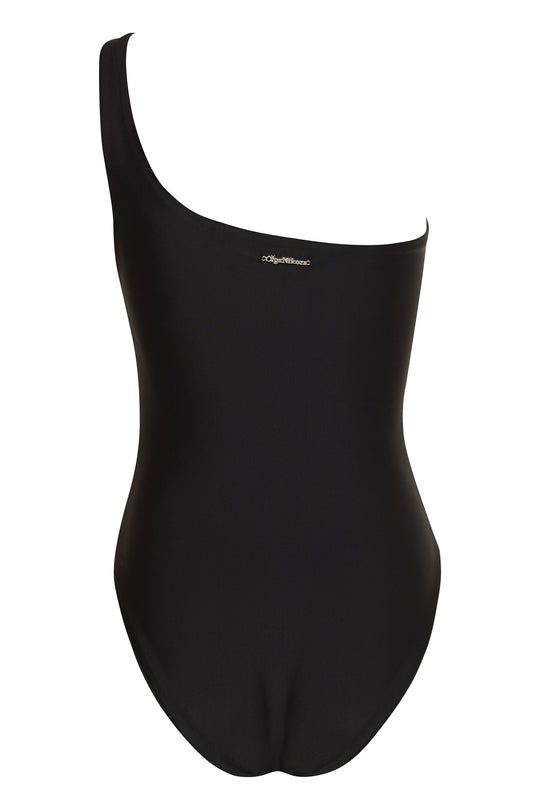 Vanda - StripeOne Shoulder Style Swimsuit