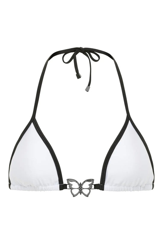 Brickell Chic Bikini Top - black-white / XS - bikini top