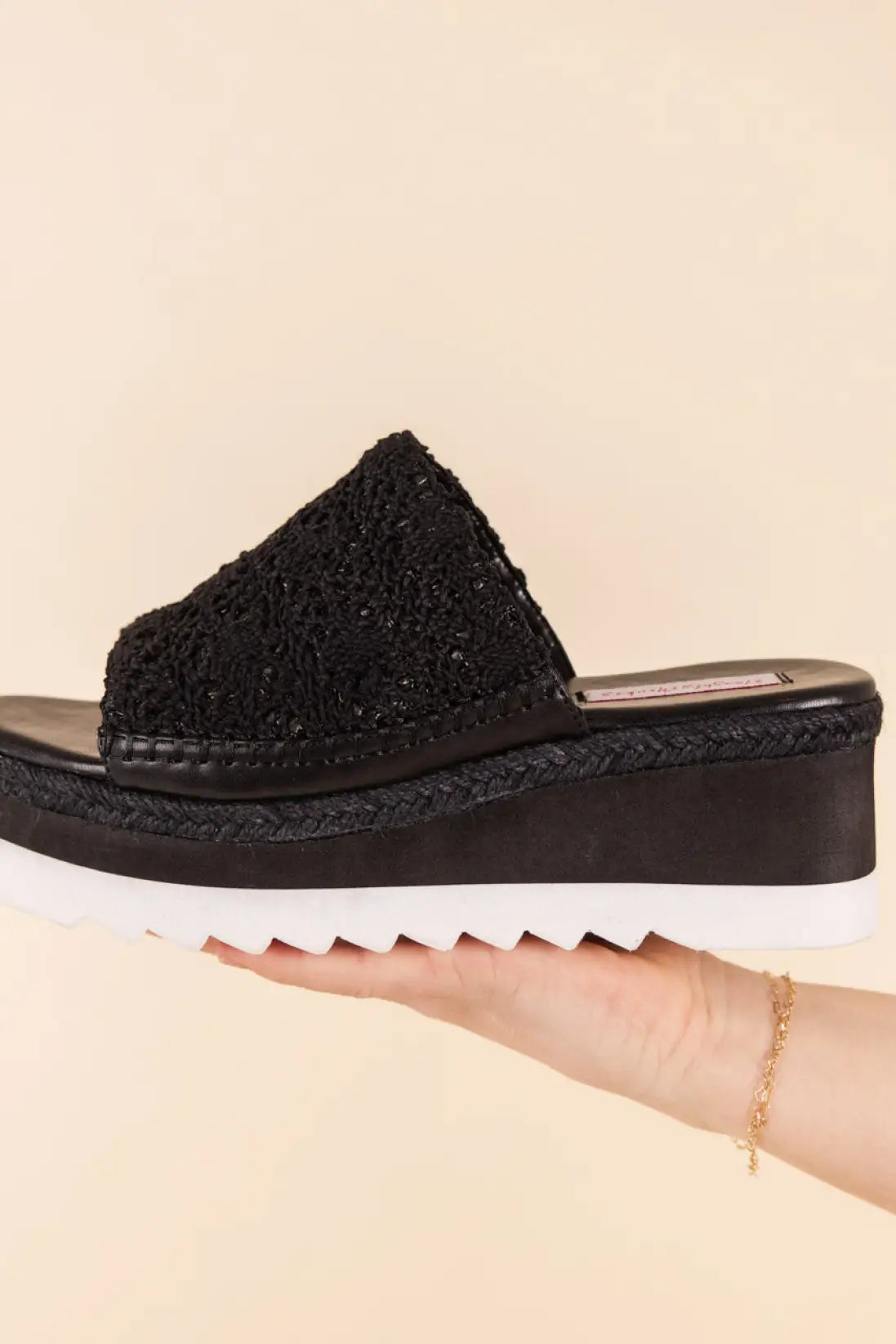 Ophelia Wedges in Black - 140 Wedges