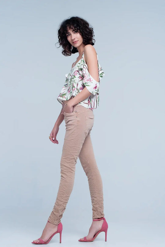 original boyfriend Jean Marron - Pantalons