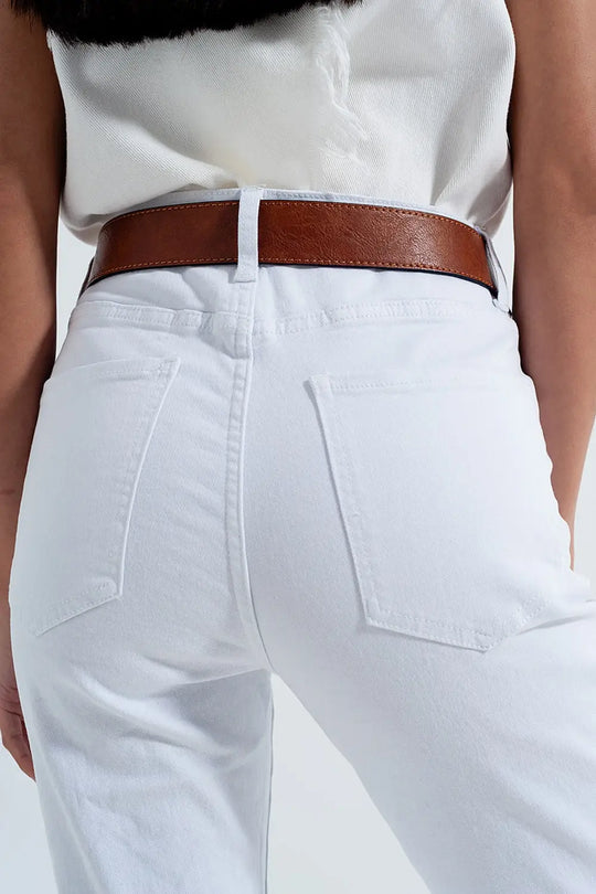 Original mom jean in white - Jeans