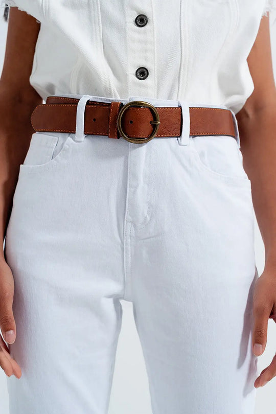 Original mom jean in white - Jeans