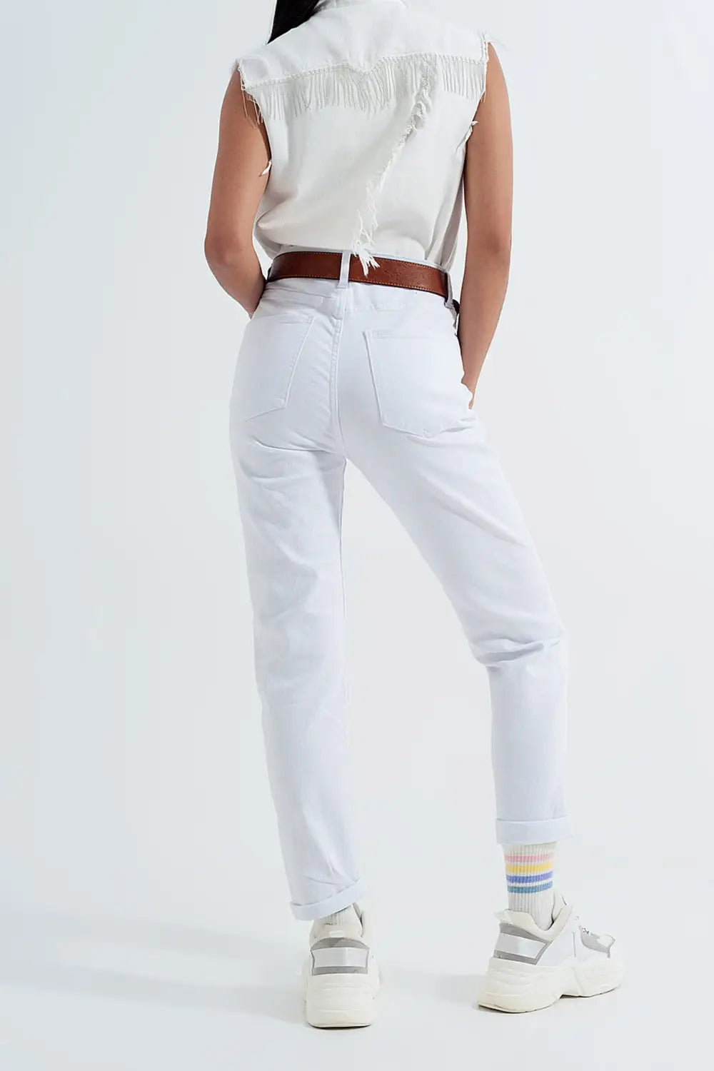 Original mom jean in white - Jeans