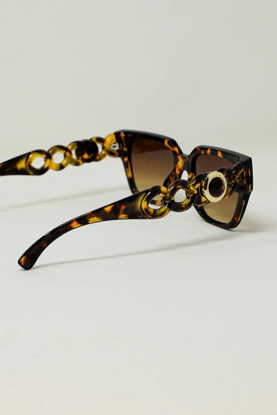 Oversized Cat Eye Sunglasses in brown Vintage - One Size / Brown