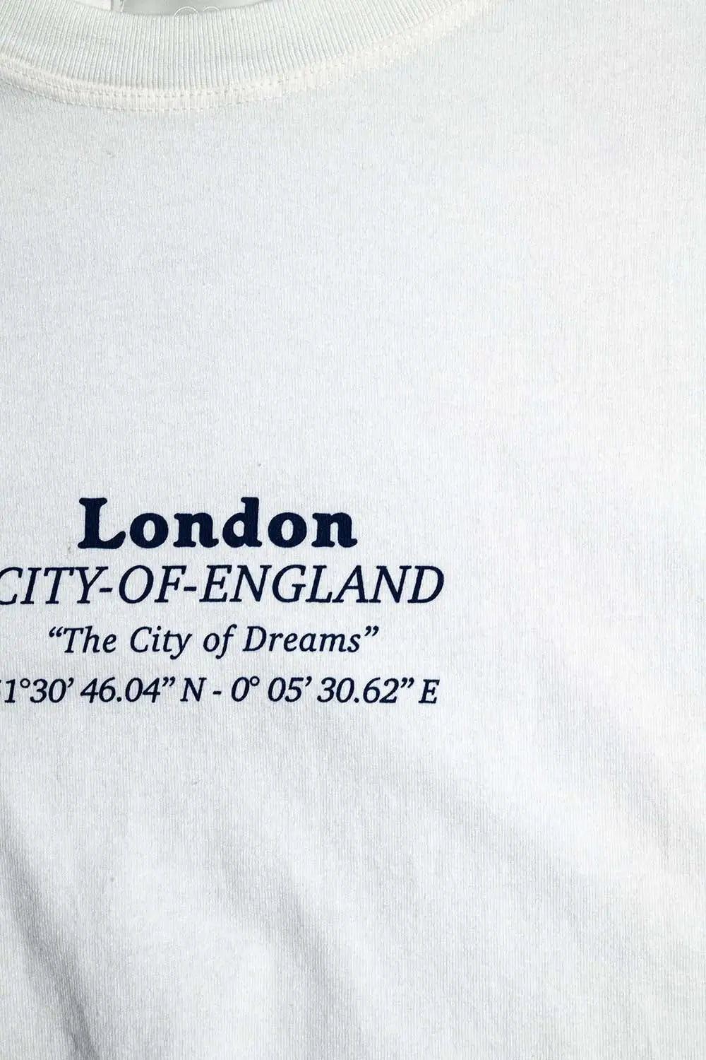 Oversized fit t-shirt with London grafic print - One Size / White - Tops