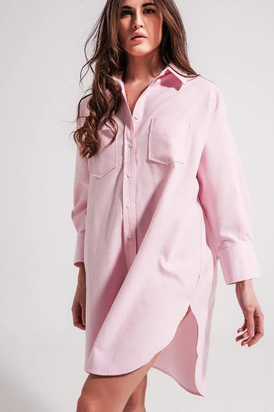 Oversized shirt in pink - Shirts