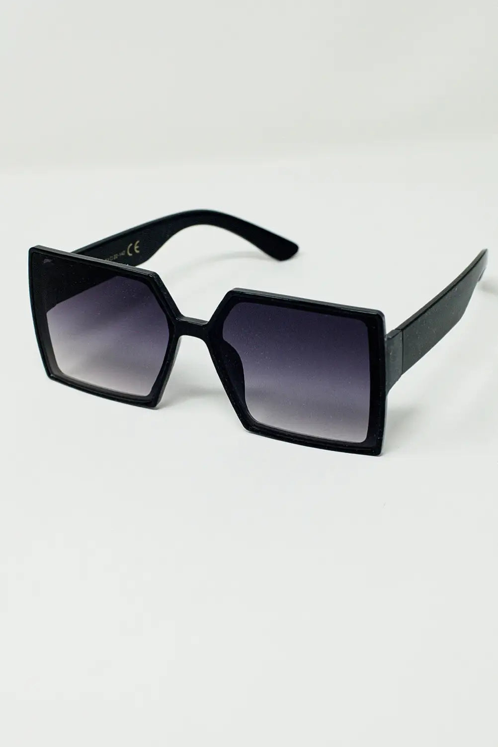 Oversized Square Sunglasses In Black - One Size / Black