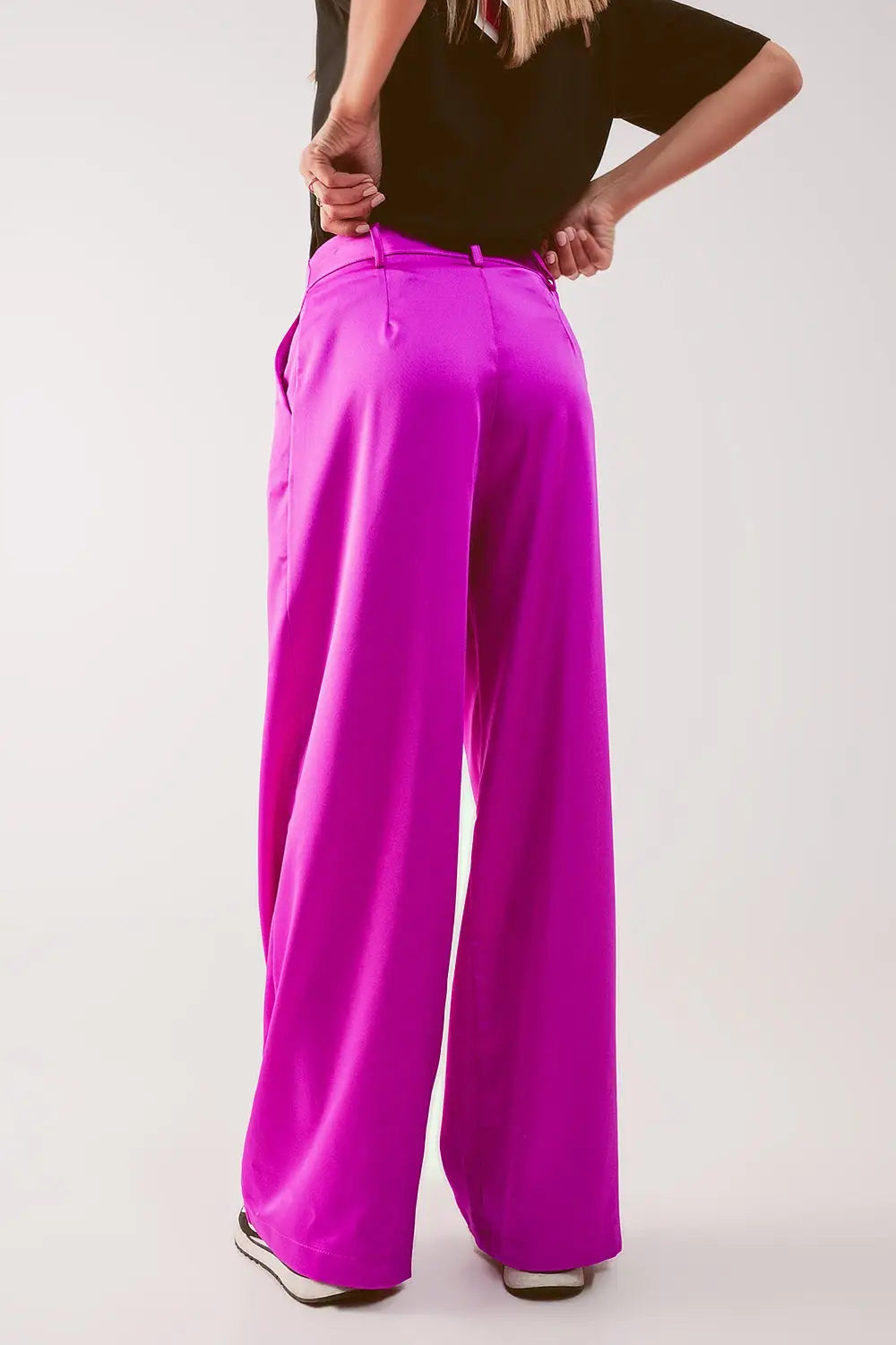 Pantalon à pinces fuchsia - Pantalons