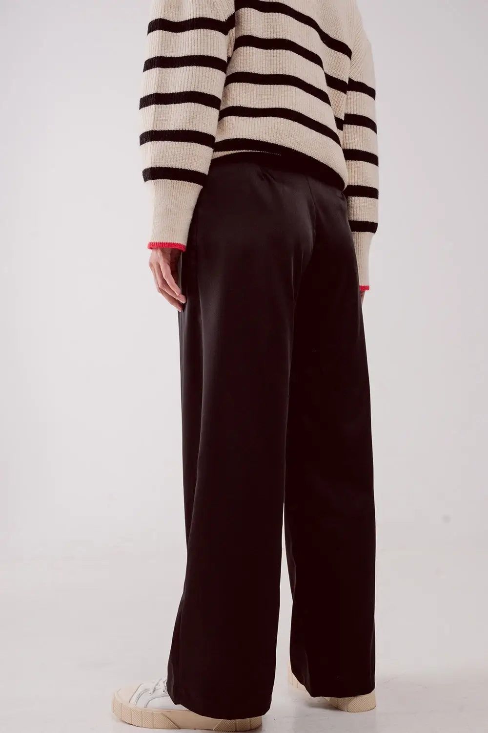 Pantalon à pinces noir - Pantalons