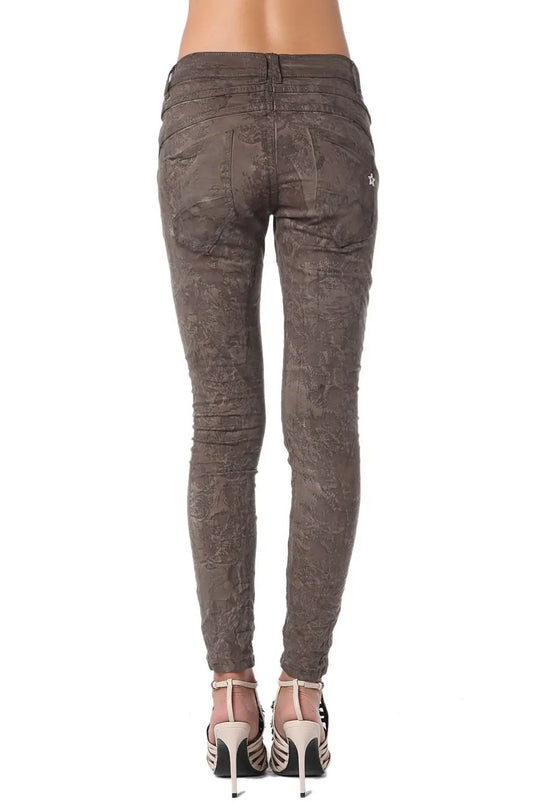 Pantalon boyfriend à imprimé camouflage - Pantalons