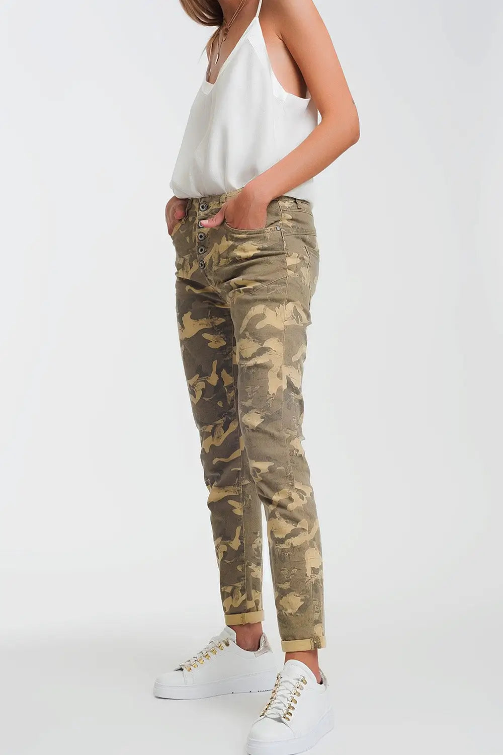 Pantalon fonctionnel à imprimé camouflage - Pantalons