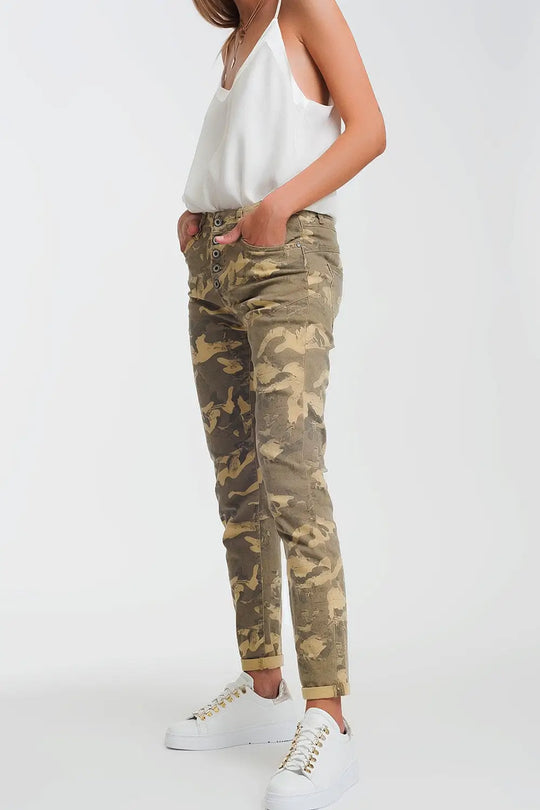 Pantalon fonctionnel à imprimé camouflage - Pantalons