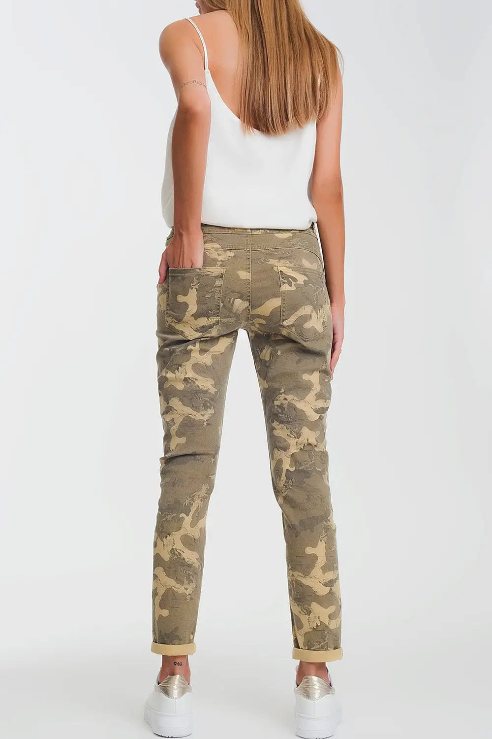 Pantalon fonctionnel à imprimé camouflage - Pantalons