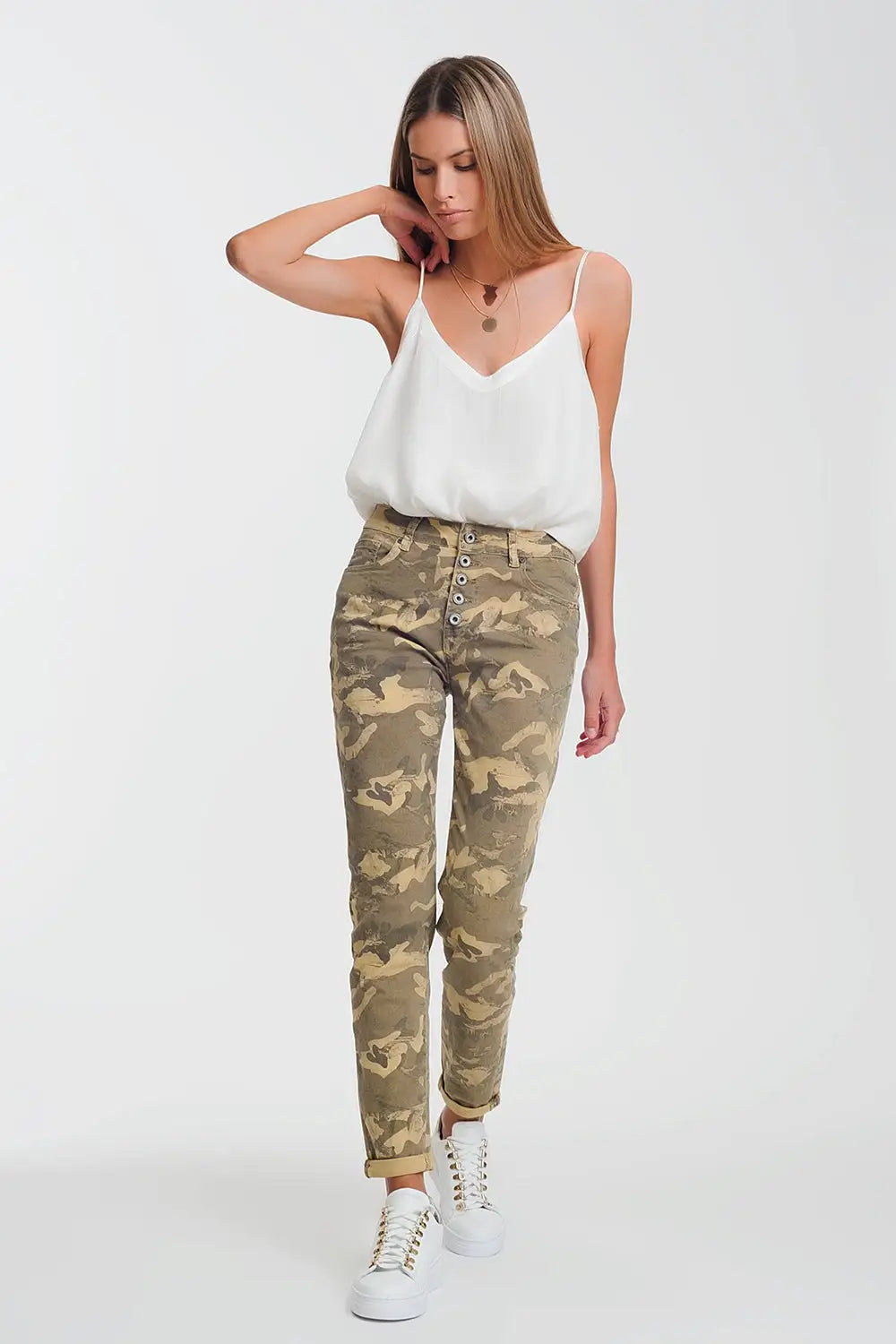 Pantalon fonctionnel à imprimé camouflage - Pantalons
