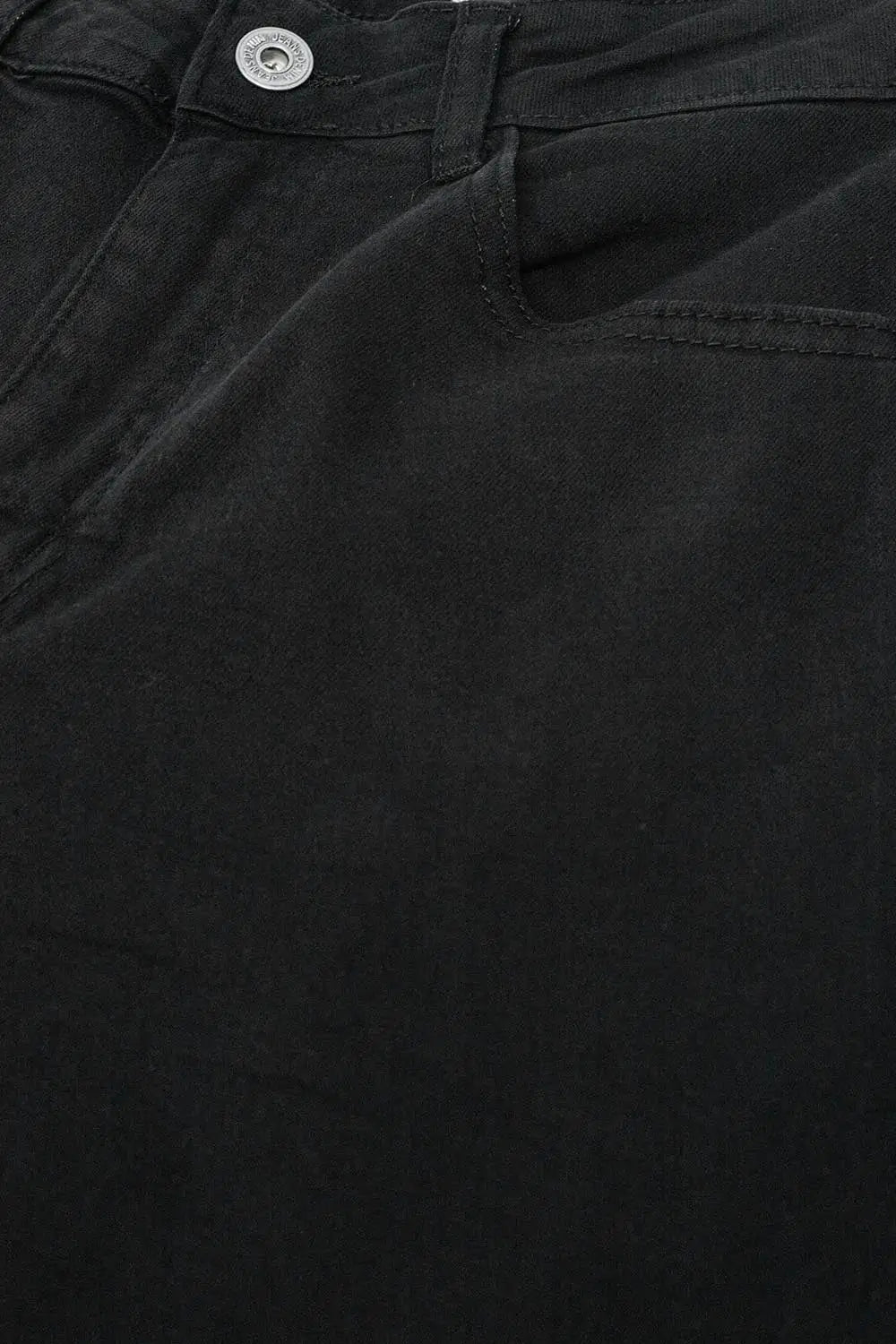 Pantalon large noir à taille haute - Pantalons