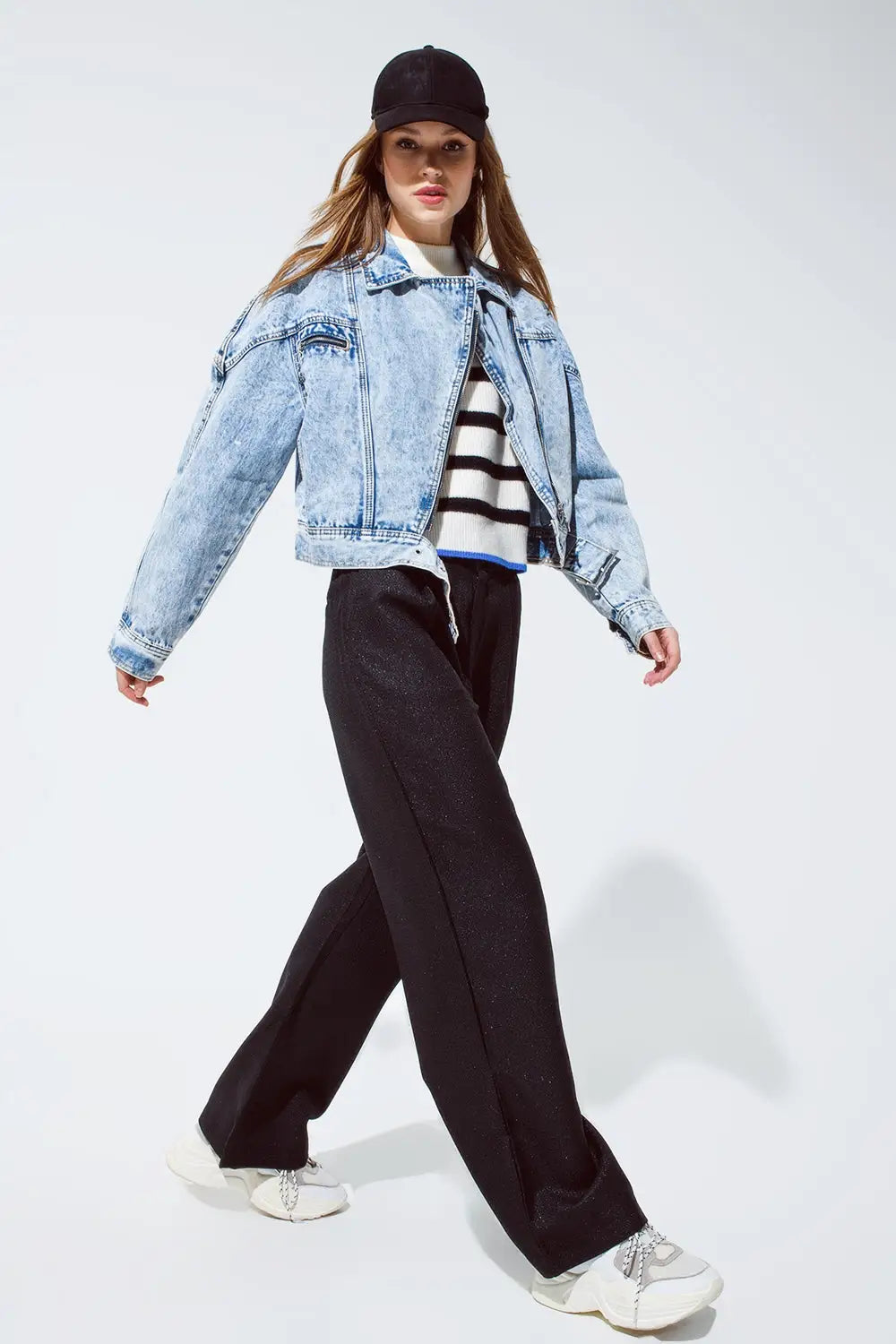 Pantalon surdimensionné en noir - Pantalons