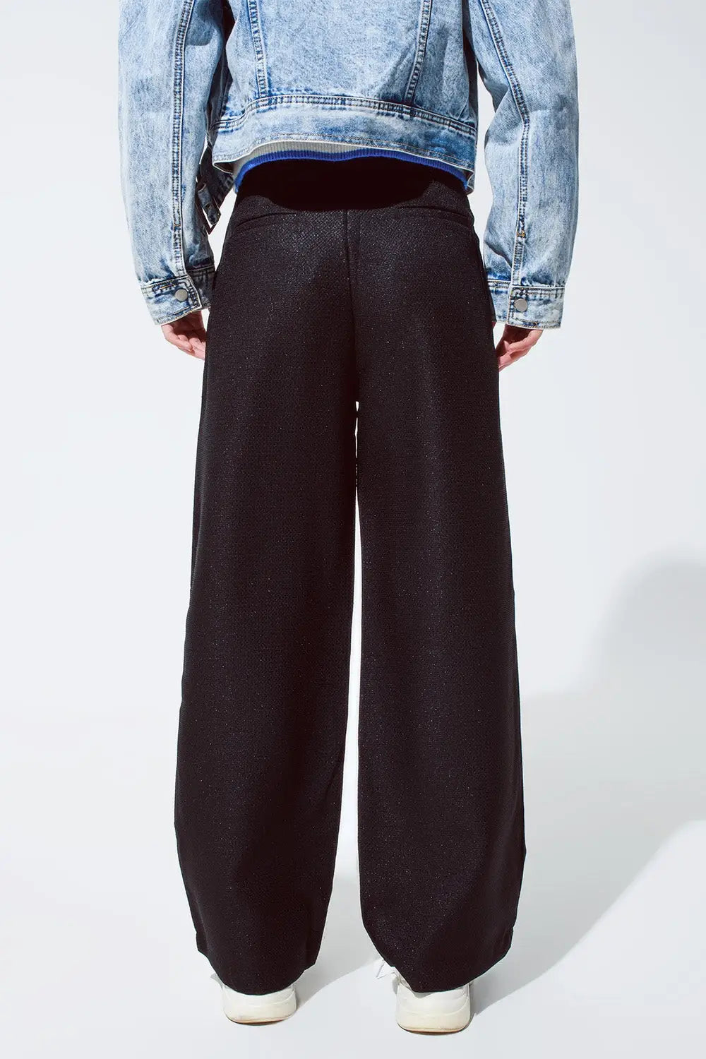 Pantalon surdimensionné en noir - Pantalons