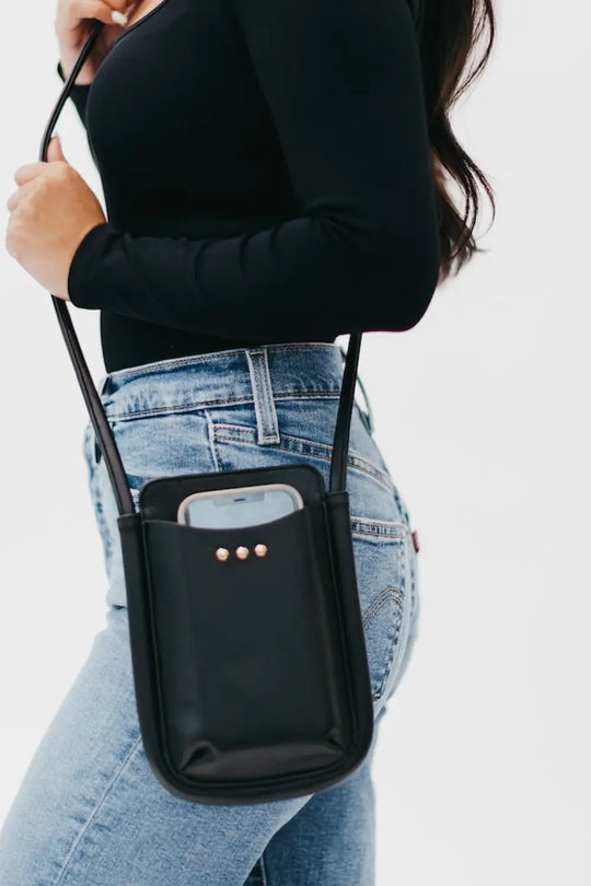 Parker Phone Crossbody Bag Black Crossbody Bag