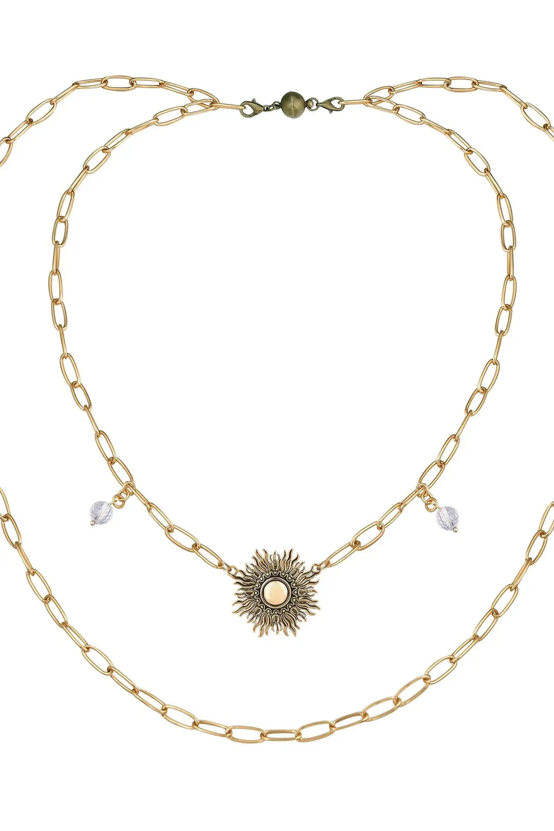 Perfectly Imperfect Starburst Long Chain Necklace - Long chain