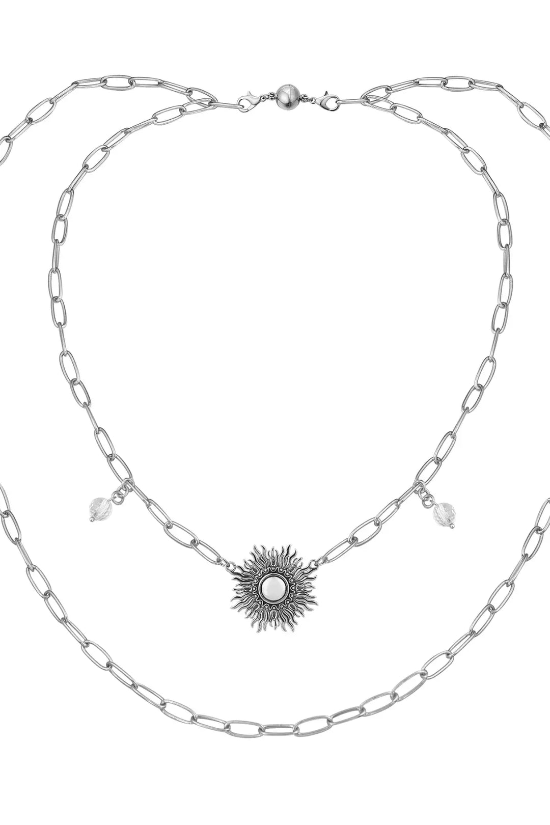Perfectly Imperfect Starburst Long Chain Necklace - Long chain