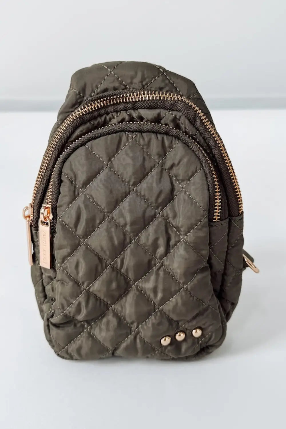 Pinelope Puffer Sling Bag - Olive - Bum Bag