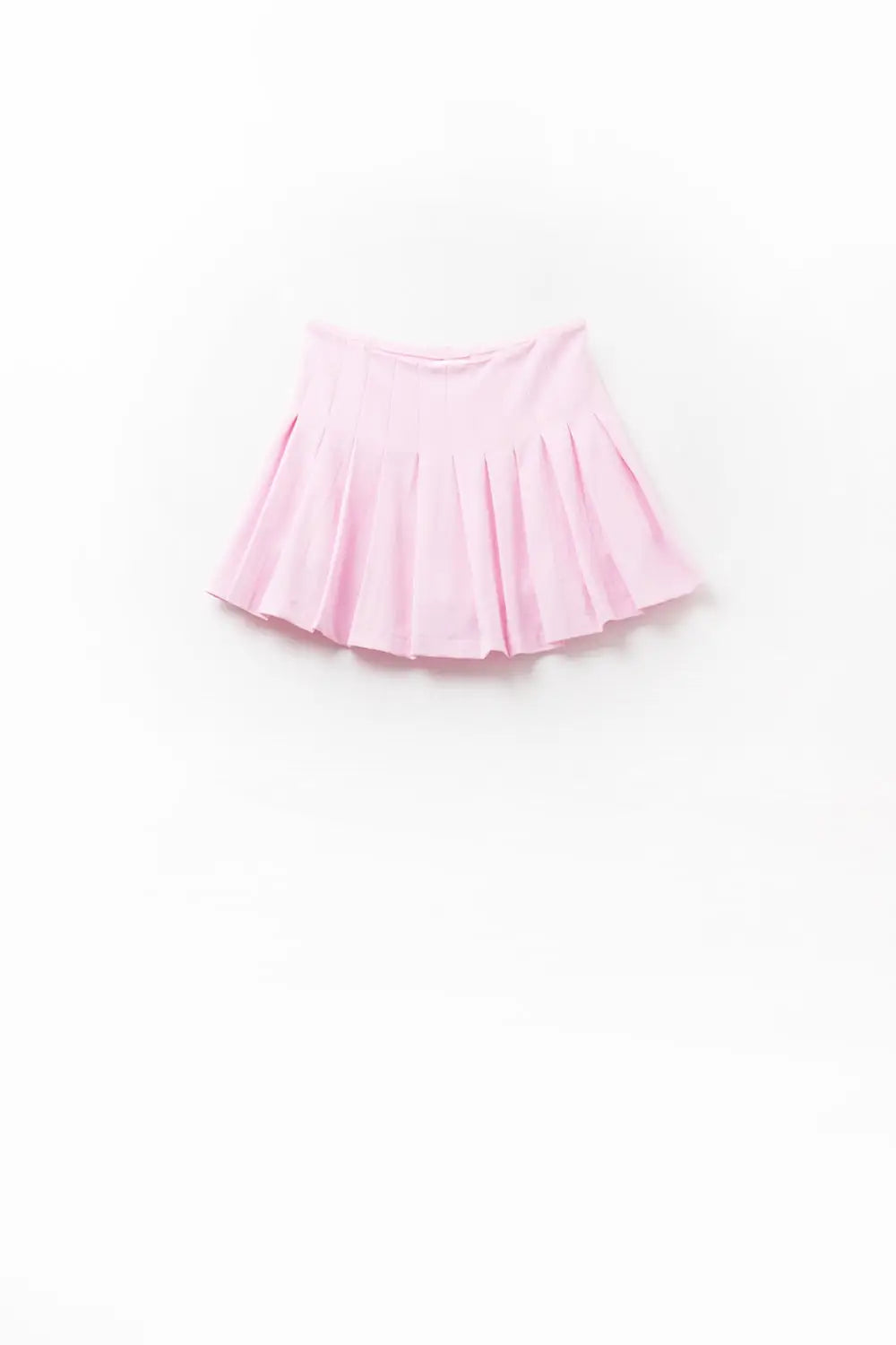 pink pleated mini skirt - Skirts