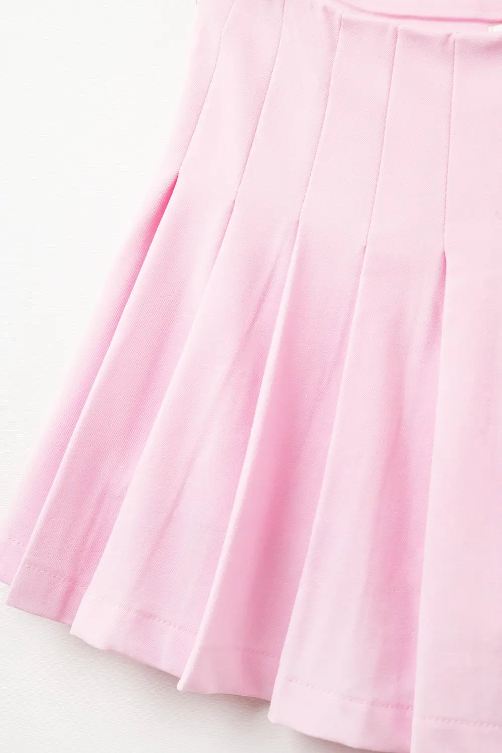 pink pleated mini skirt - Skirts