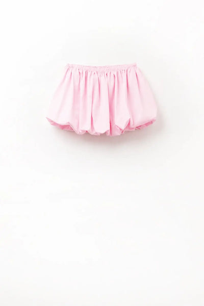 Pink poplin balloon miniskirt - Skirts