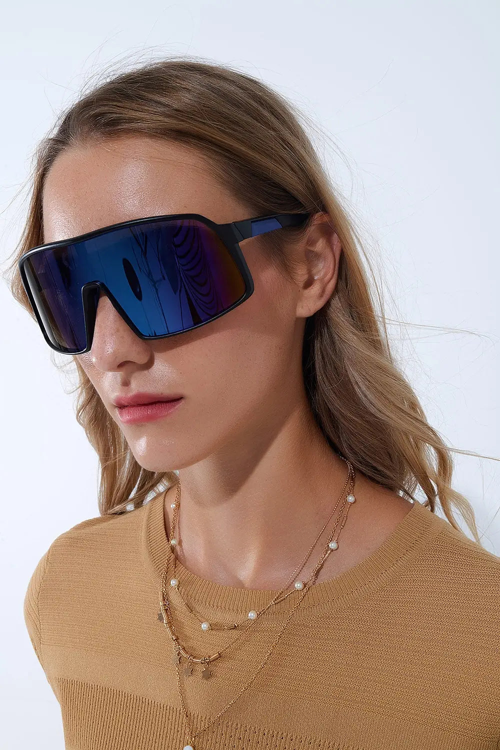 Polarized Sport Sunglasses in Blue - One Size / Blue