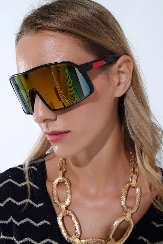 Polarized Sport Sunglasses in Multicolor - One Size / Red